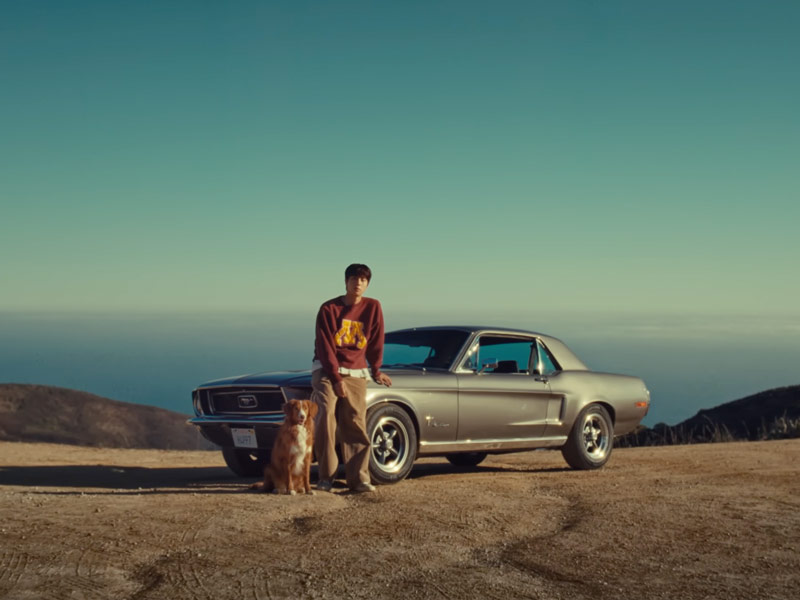 bts jin running wild video mustang